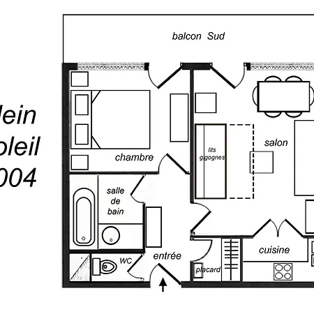 Daire 2 Pieces, 5 Pers, Balcon Sud, Skis Aux Pieds, Tv, Wi-fi, Non-fumeur - Fr-1-182-33 Méribel